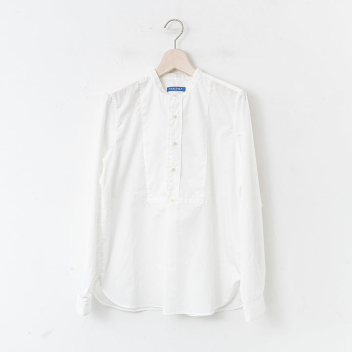 SEA SALT/　collar less shirt