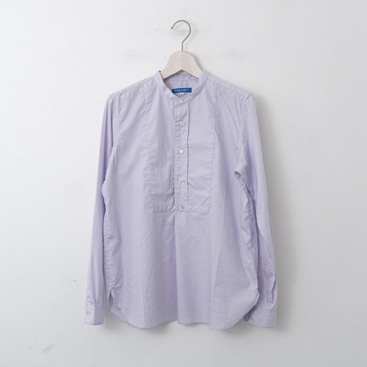 SEA SALT/　collar less shirt