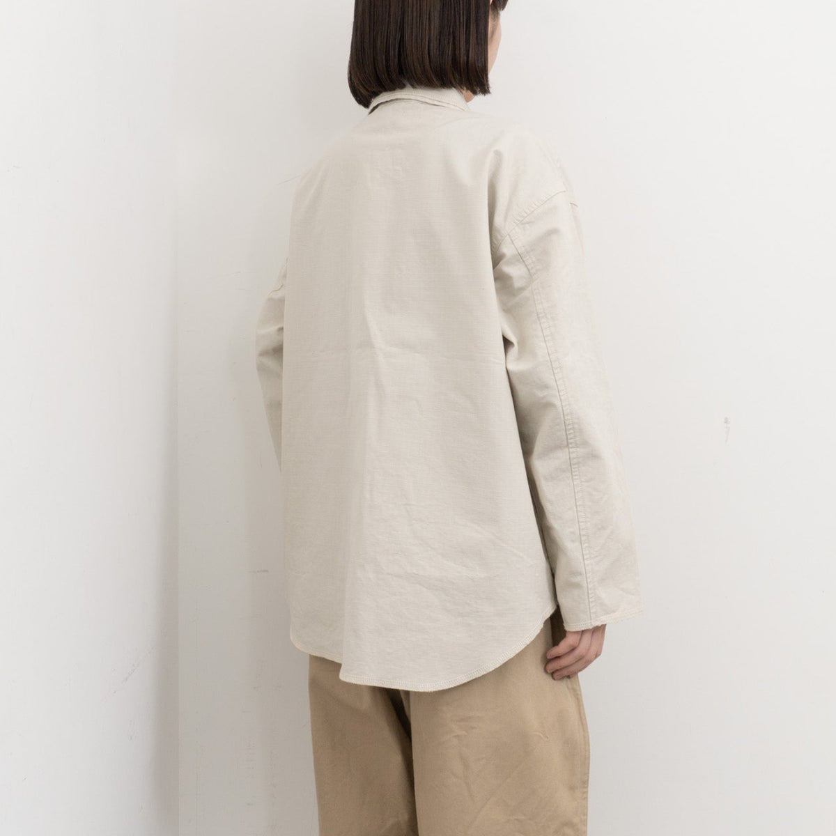 homspun｜WOMEN リップストップシャツジャケット　 261-2040