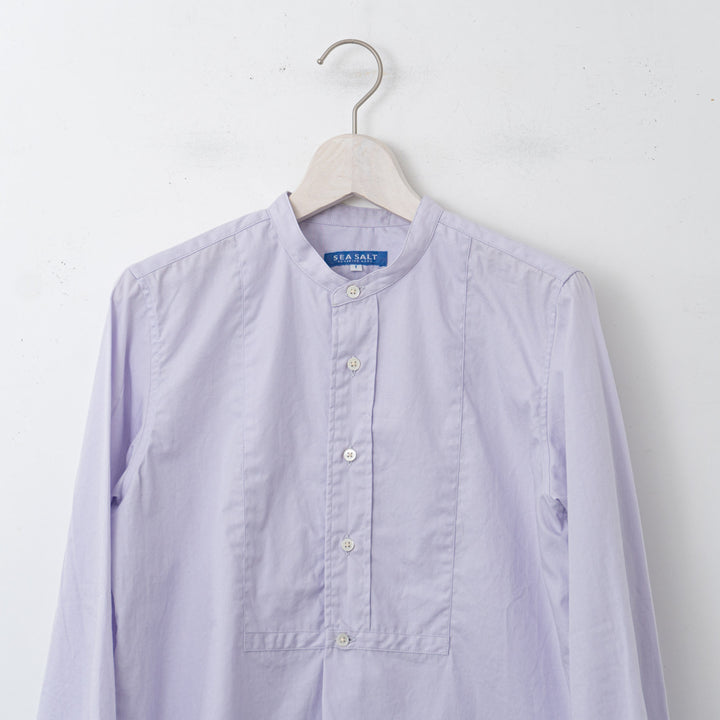 SEA SALT/　collar less shirt