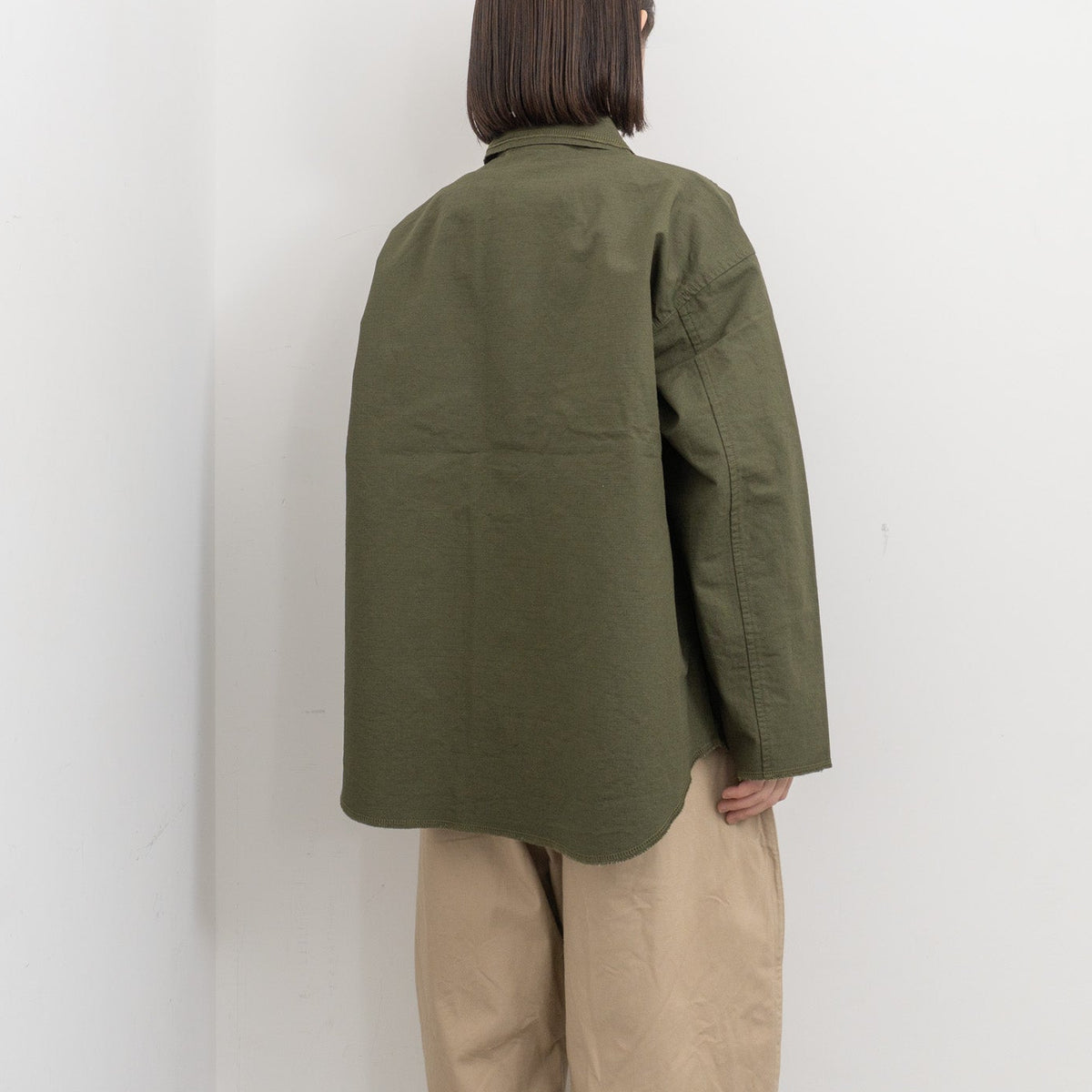 homspun｜WOMEN リップストップシャツジャケット　 261-2040