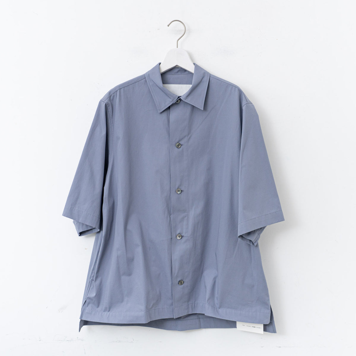 nonnotte｜MEN　Draping Half Sleeve Shirt TypeD N-25S-078（Blue Granite）