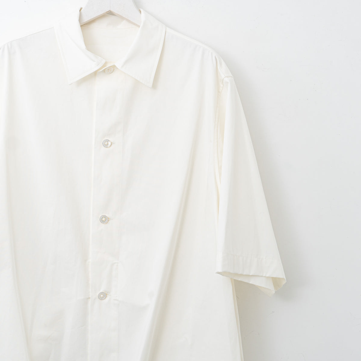 nonnotte｜MEN　Draping Half Sleeve Shirt TypeD N-25S-078