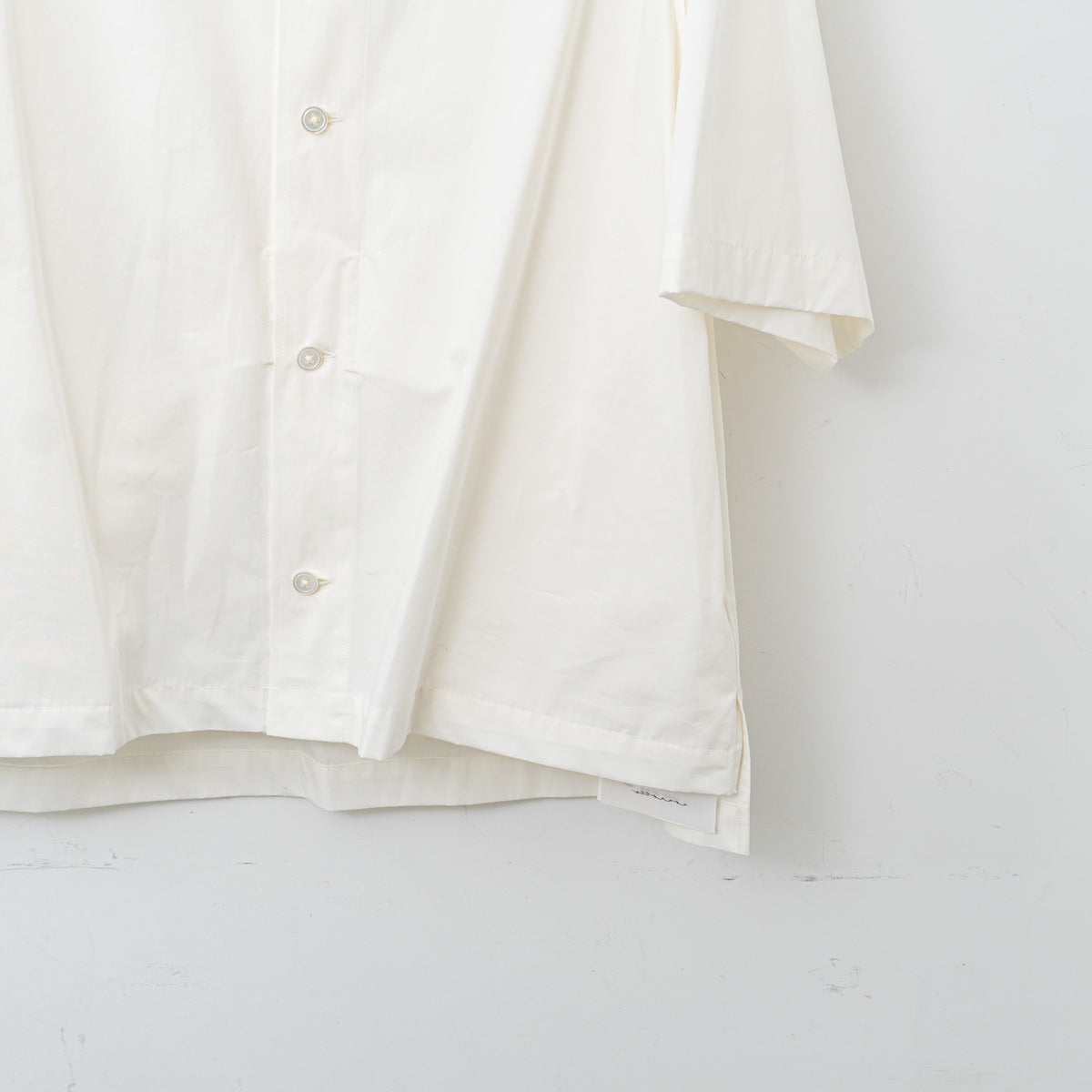 nonnotte｜MEN　Draping Half Sleeve Shirt TypeD N-25S-078