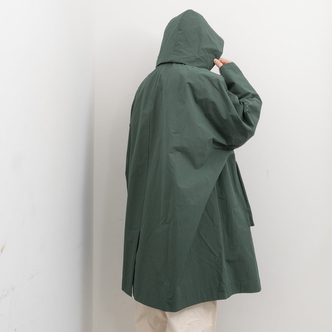 atelier naruse /WOMEN　cotton nylon taffeta hooded coat na-f04063