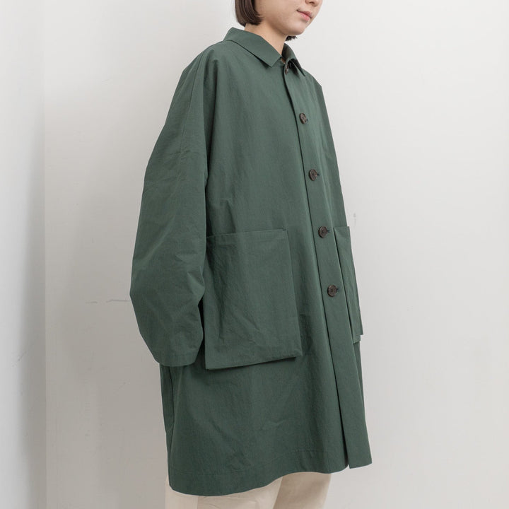 atelier naruse /WOMEN　cotton nylon taffeta hooded coat na-f04063
