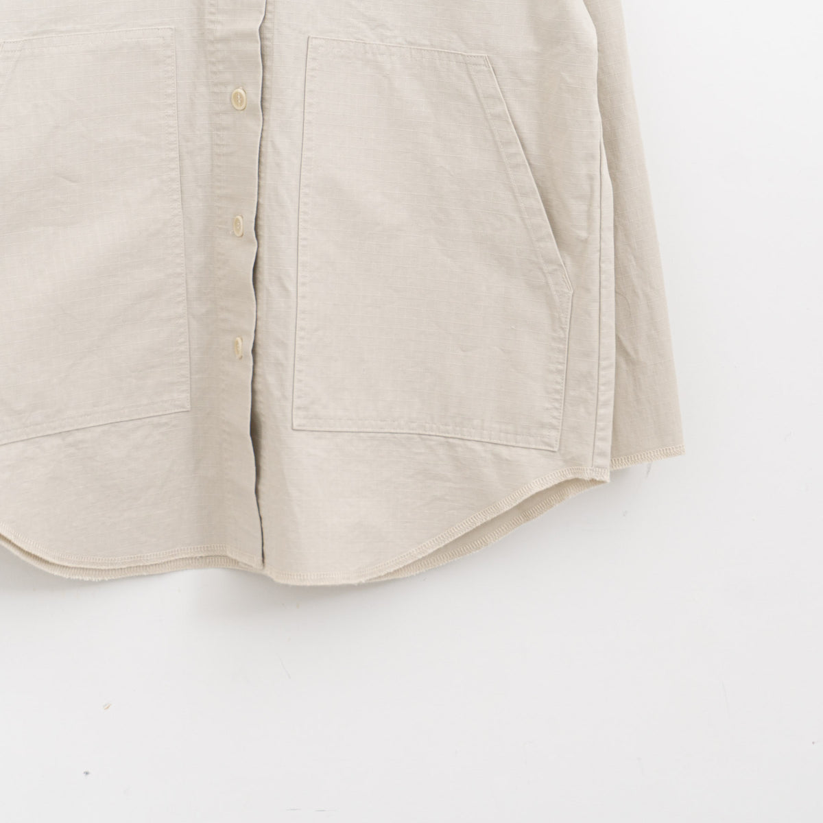 homspun｜WOMEN リップストップシャツジャケット　 261-2040