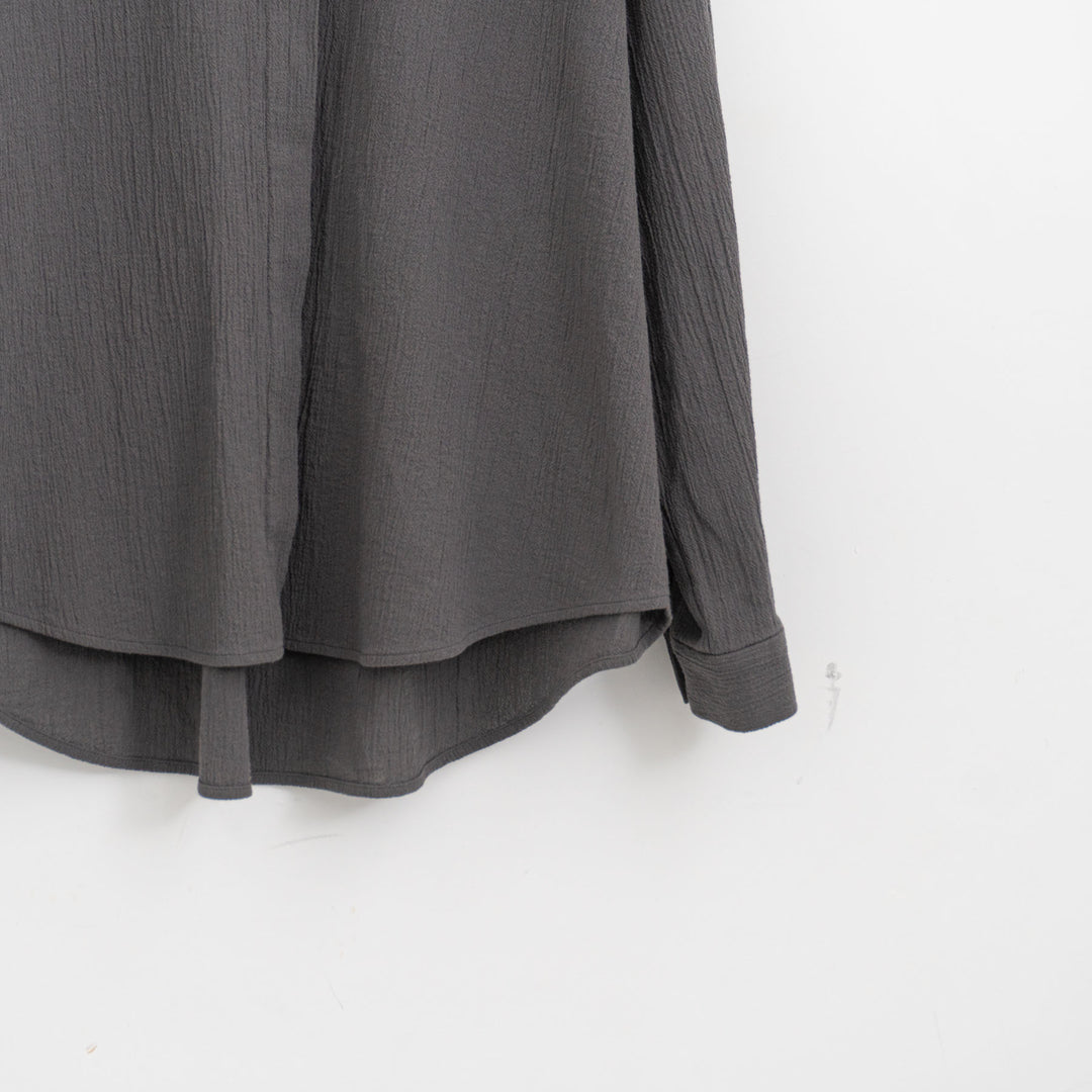 evam eva/　cotton no collar shirt E261T051