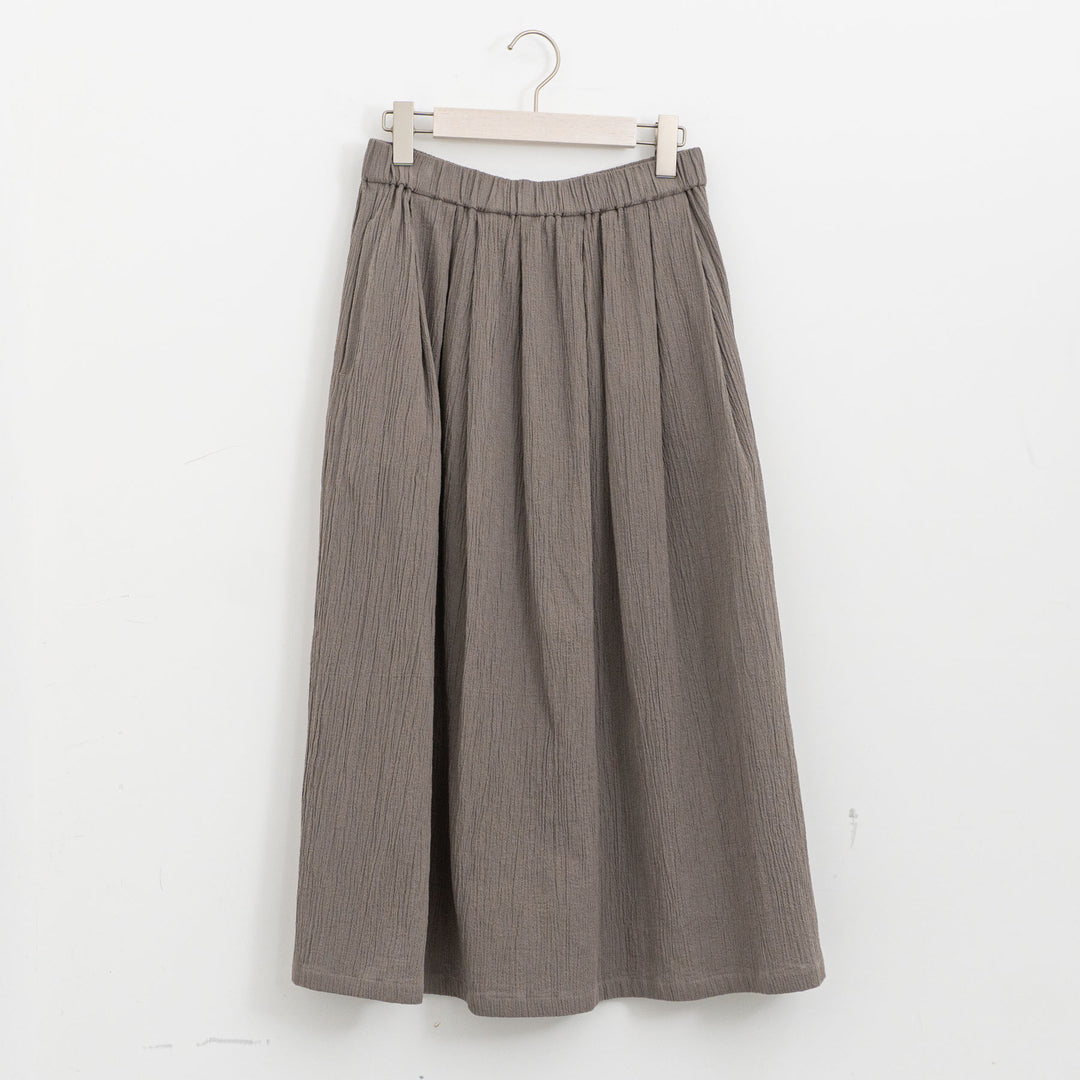 完売evam eva/　cotton skirt E261T054
