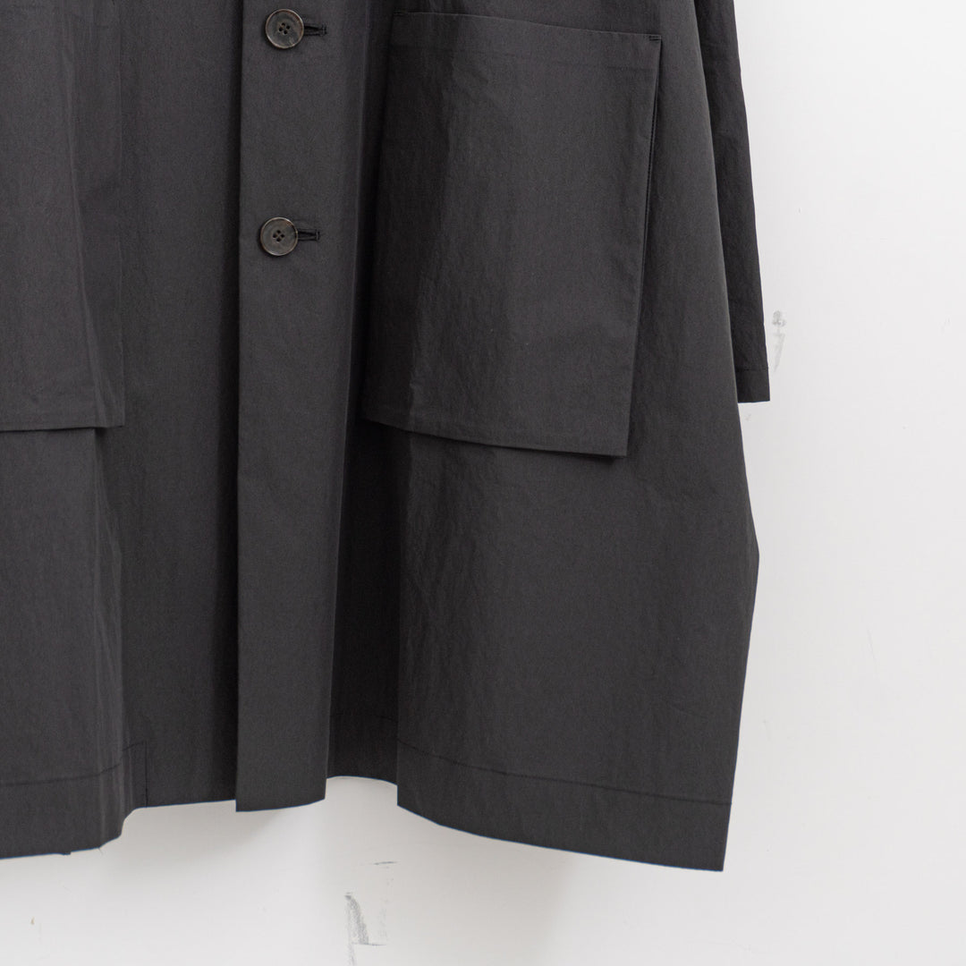 atelier naruse /WOMEN　cotton nylon taffeta hooded coat na-f04063