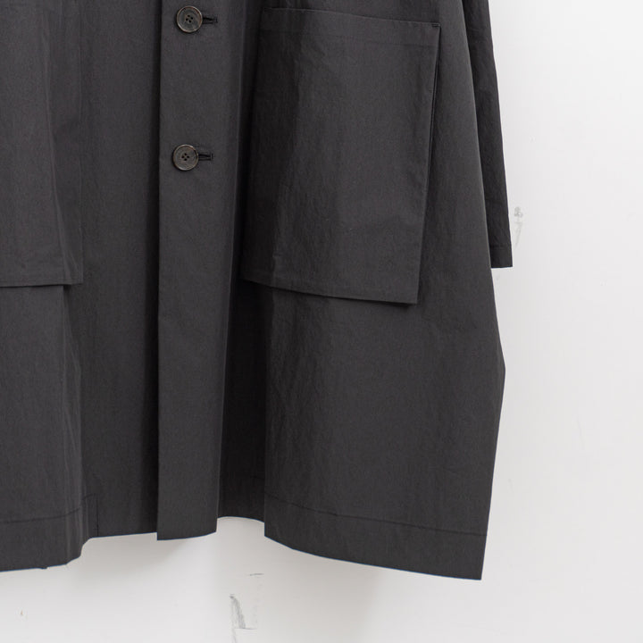 atelier naruse /WOMEN　cotton nylon taffeta hooded coat na-f04063