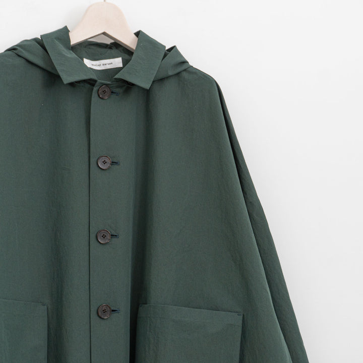 atelier naruse /WOMEN　cotton nylon taffeta hooded coat na-f04063
