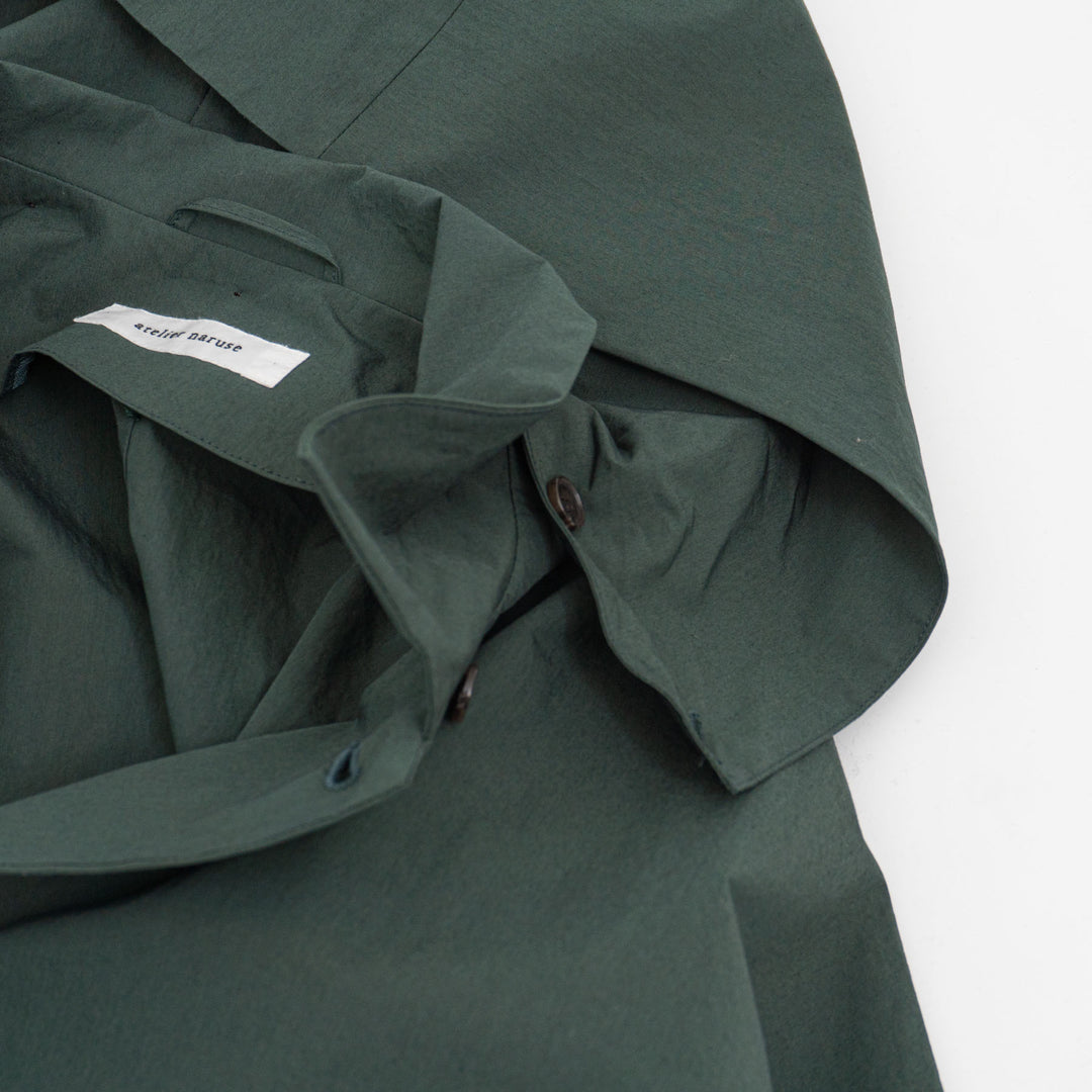 atelier naruse /WOMEN　cotton nylon taffeta hooded coat na-f04063