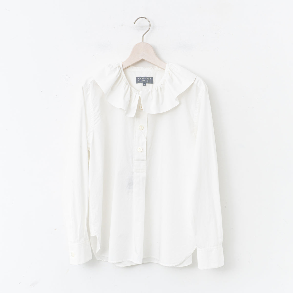 MARGARET HOWELL｜WOMEN　SUPERFINE COTTON 5785153009-suomi（30.WHITE）