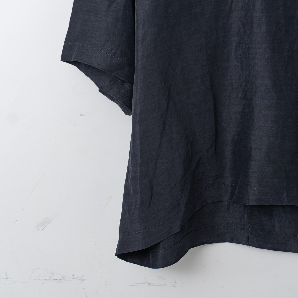 nonnotte｜MEN　Draping Half Sleeve Pullover Shirt N-25S-052