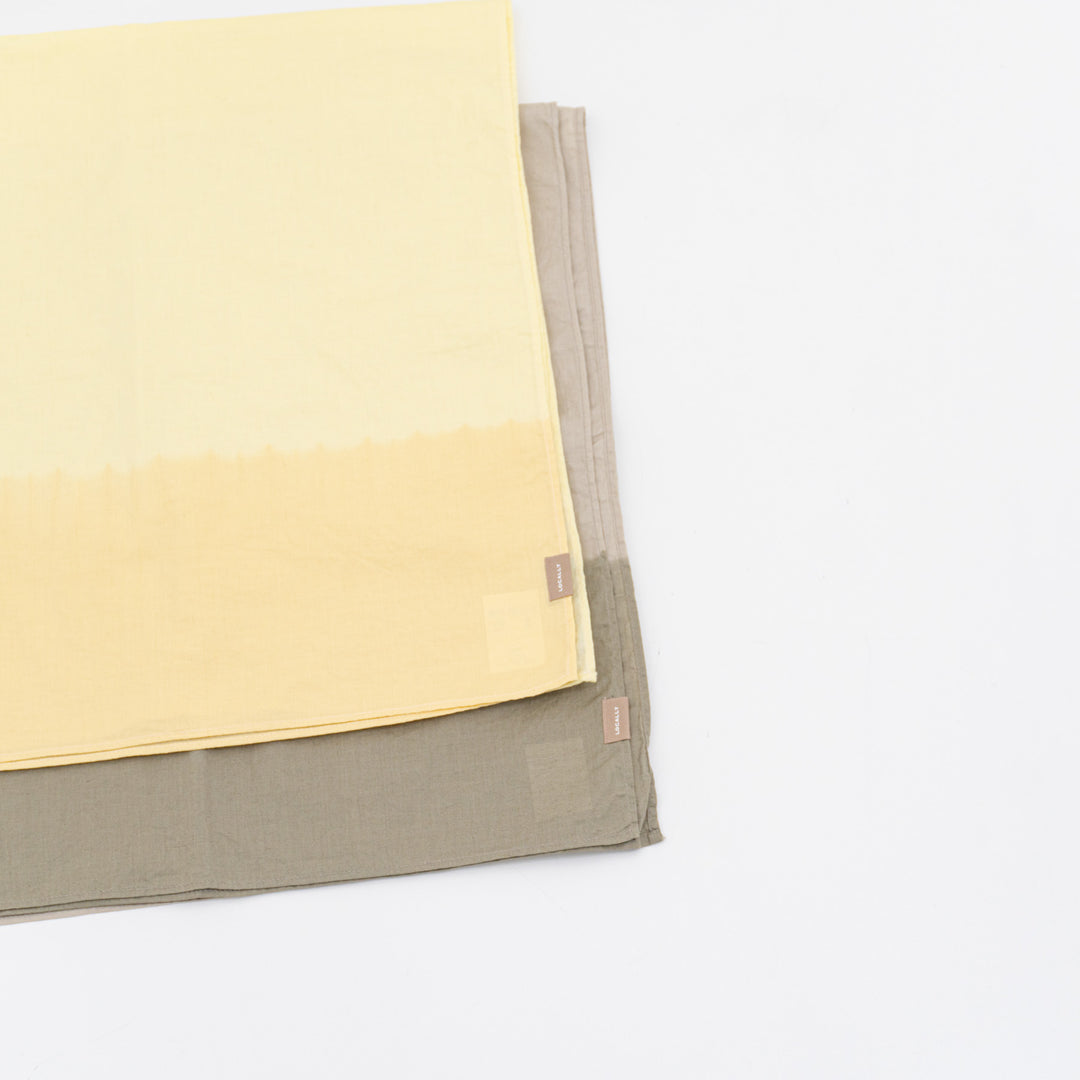 LOCALLY/　cotton/linen tie over dye scarf 02373