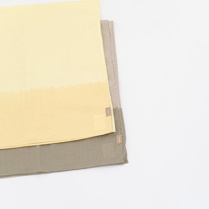 LOCALLY/　cotton/linen tie over dye scarf 02373