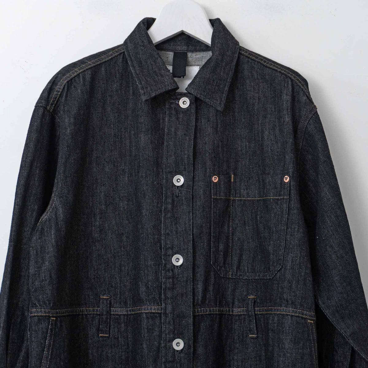 MHL.｜WOMEN　CANTON LIGHT DENIM BLACK 595-5158503 size.36-S