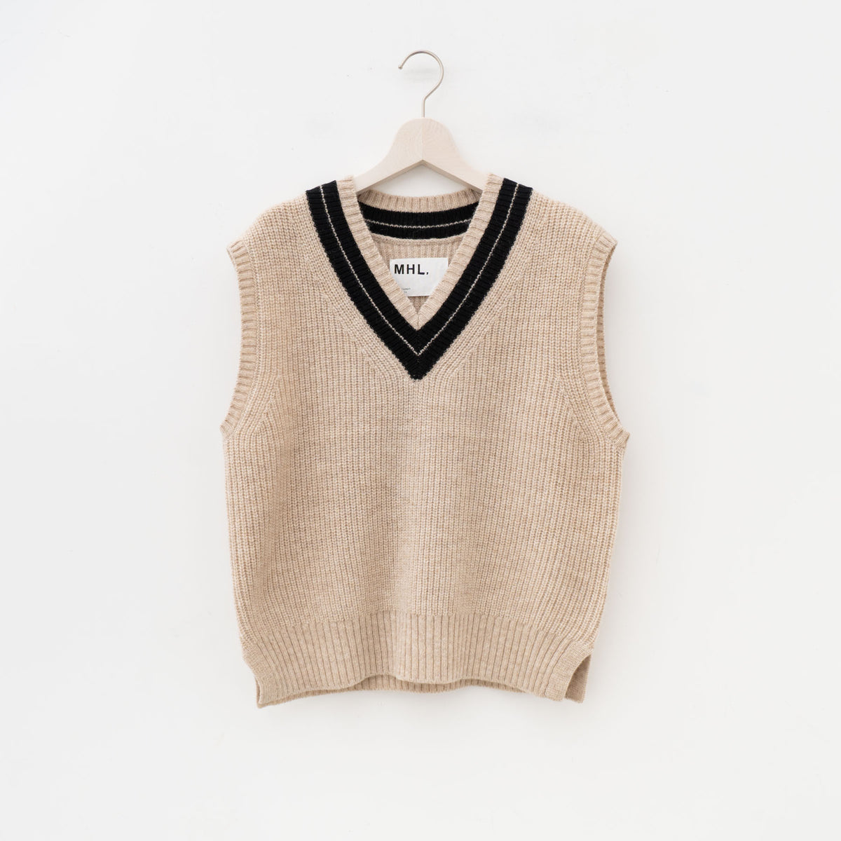 MHL.｜WOMEN　TOUGH WOOL RIB（stone）