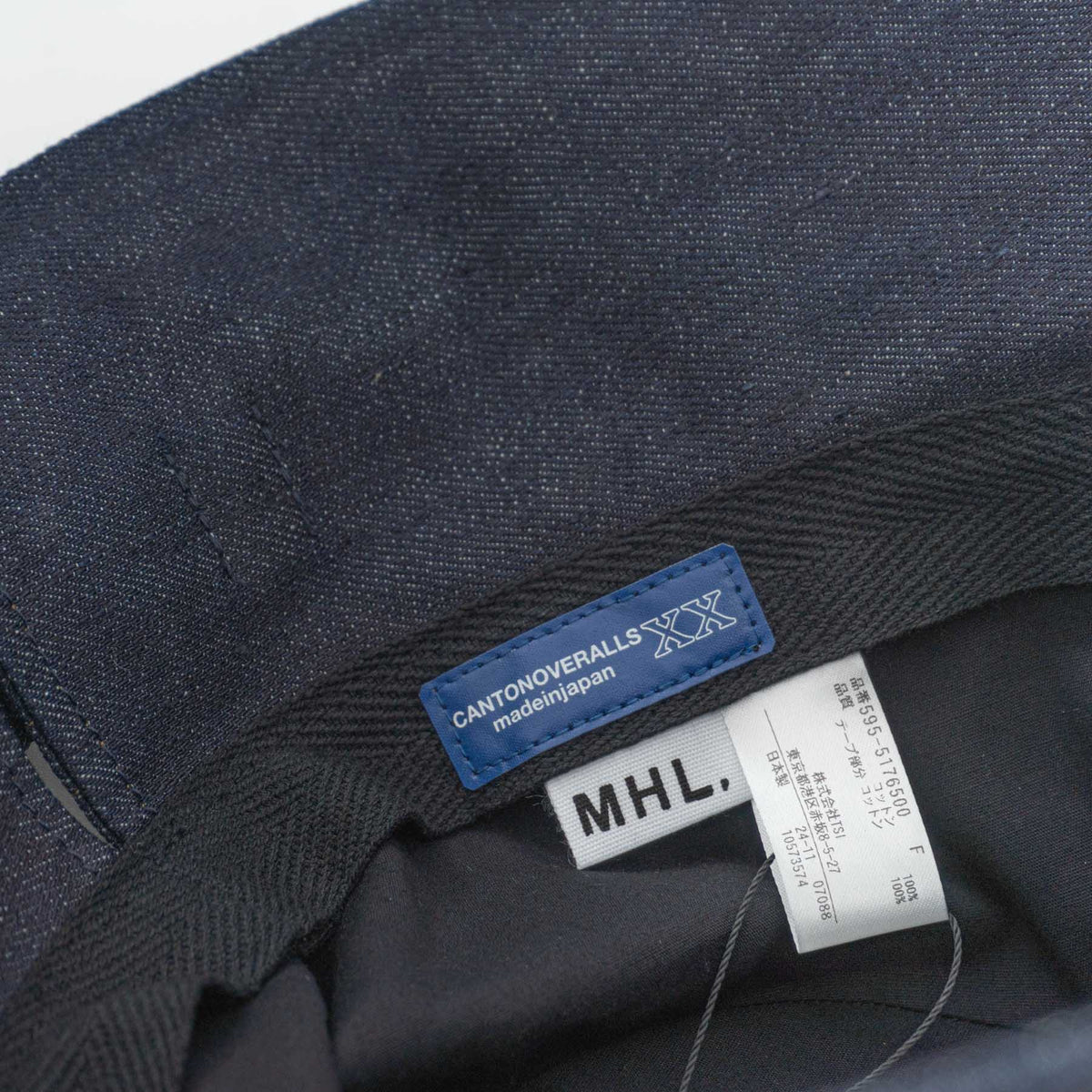MHL.｜UNISEX　CANTON LIGHT DENIM　5955176500