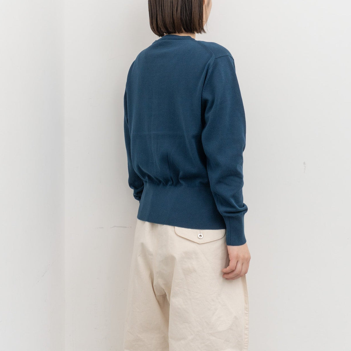 homspun｜WOMEN ソフトコンパクトヤーンクルーカーディガン 261-7841