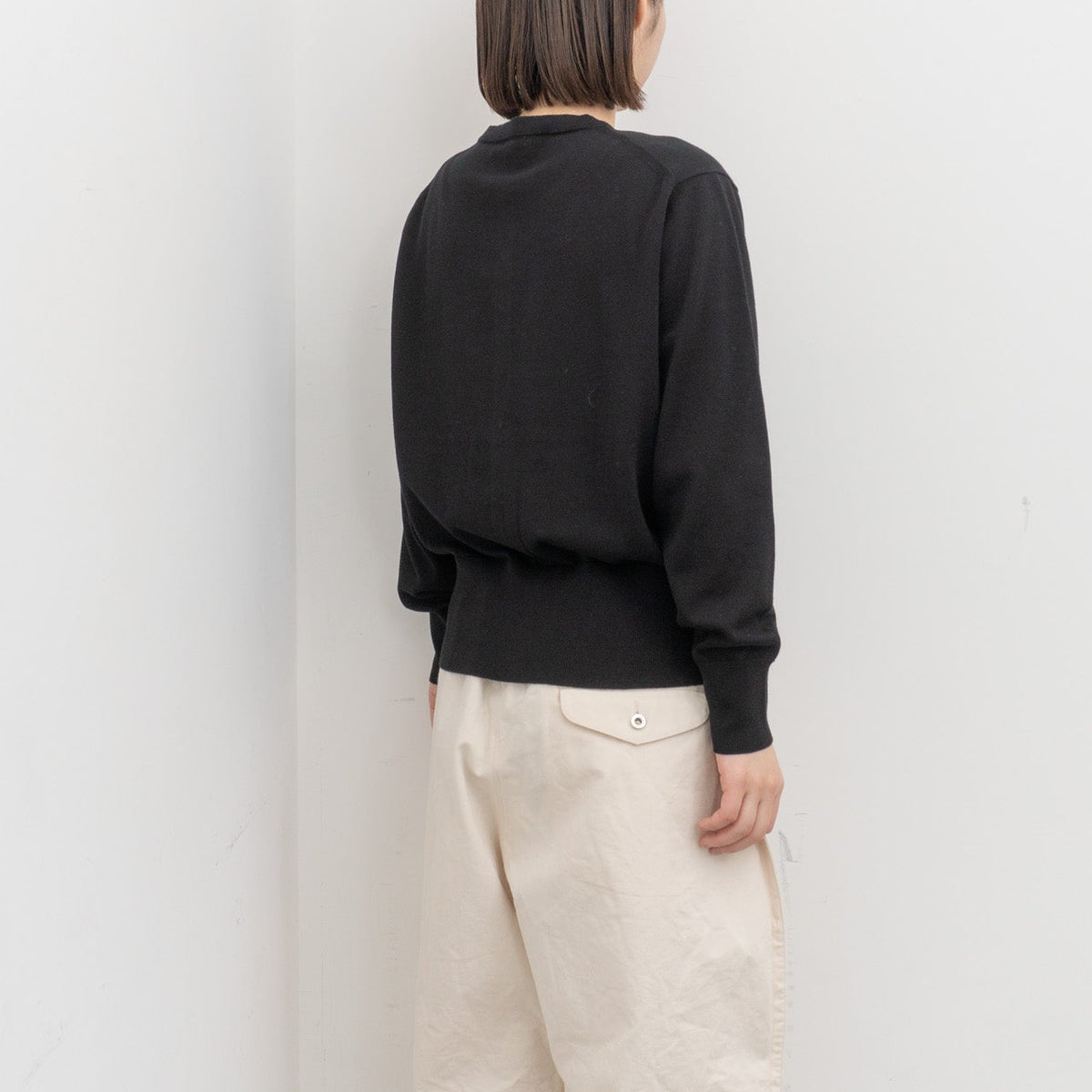 homspun｜WOMEN ソフトコンパクトヤーンクルーカーディガン 261-7841