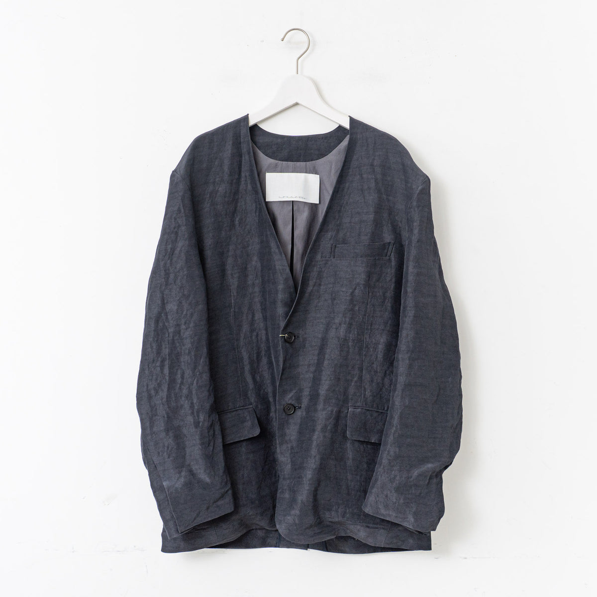 nonnotte｜MEN　Draping No Collar 2B N Jacket N-25S-044