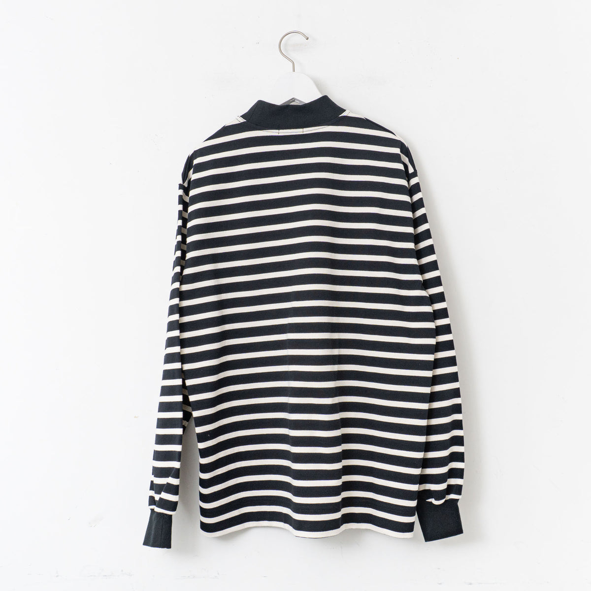 SCYE BASICS｜MEN　Striped Cotton Jersey Mock Neck T-Shirt 5724-23705