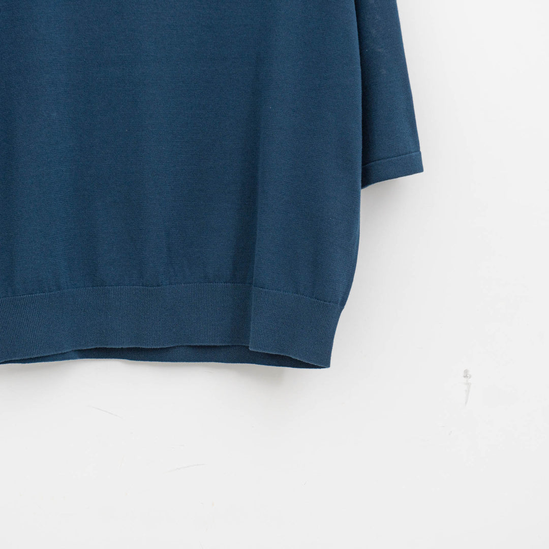 homspun/WOMEN ソフトコンパクトヤーン 半袖プルオーバー 261-7840