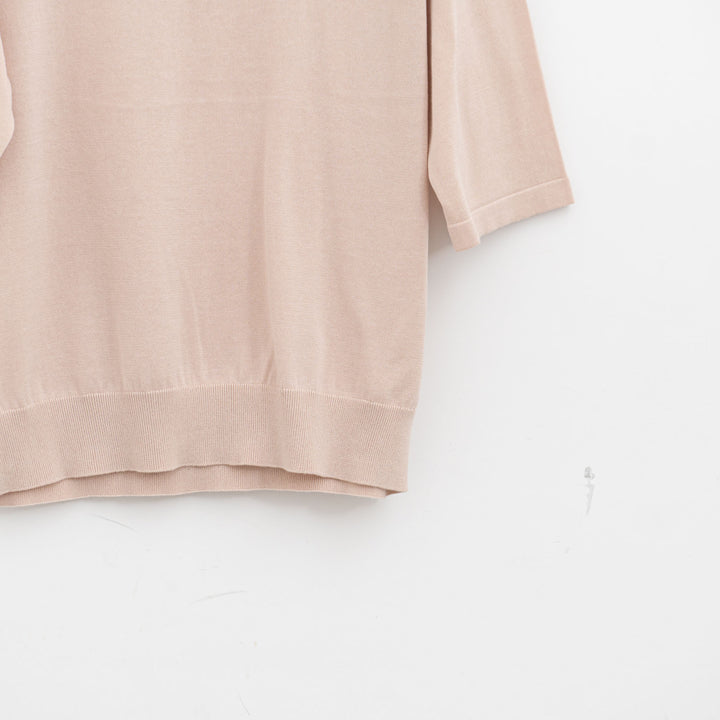 homspun/WOMEN ソフトコンパクトヤーン 半袖プルオーバー 261-7840