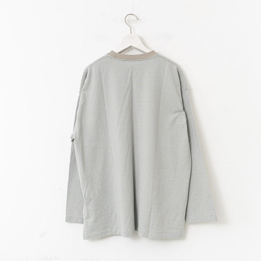 KAPTAIN SUNSHINE｜UNISEX　Hard Twisted Stripe Jersey L/S Tee