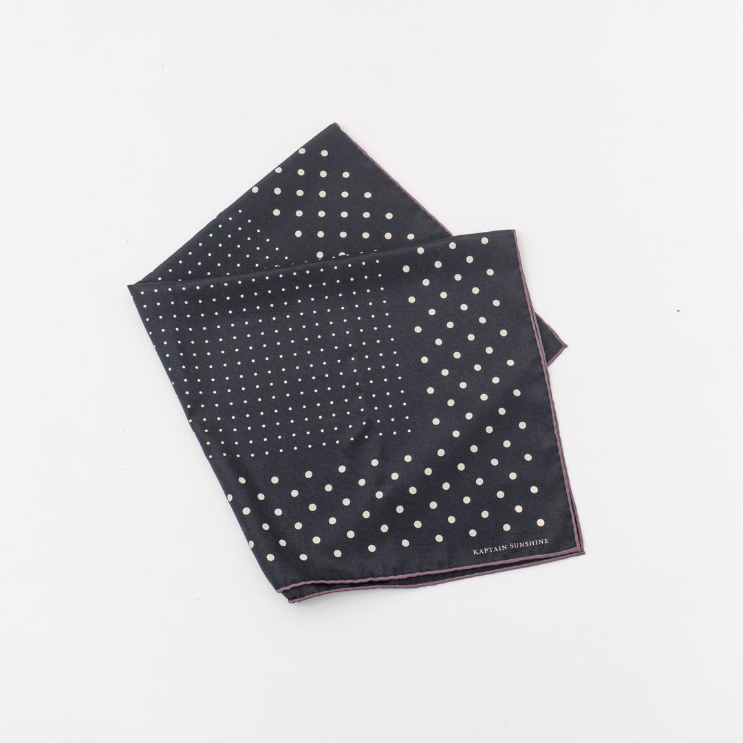 KAPTAIN SUNSHINE/　Silk Dot Bandana Scarf KSSGD05