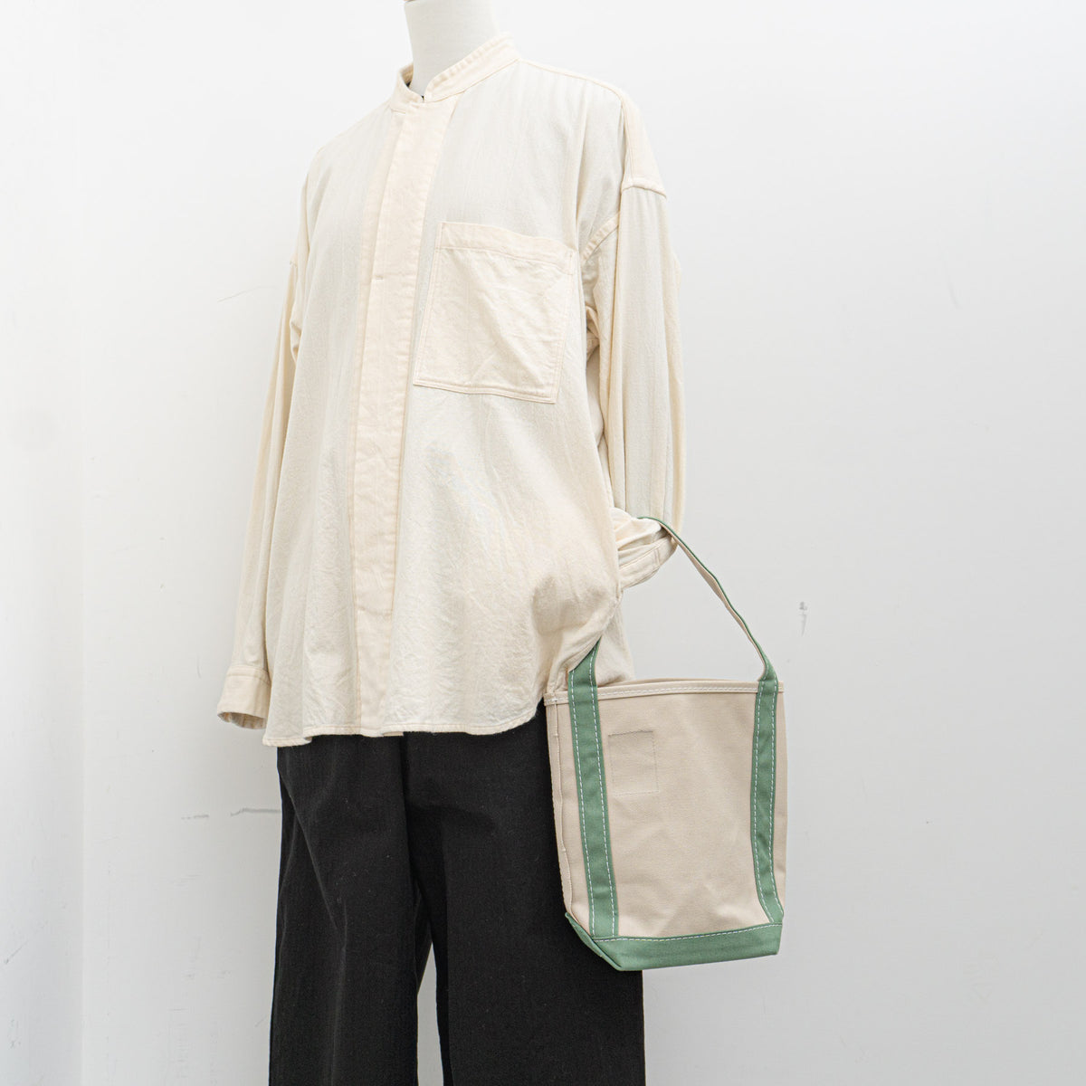 TEMBEA｜BAGUETTE TOTE　ベージュ/ウグイス