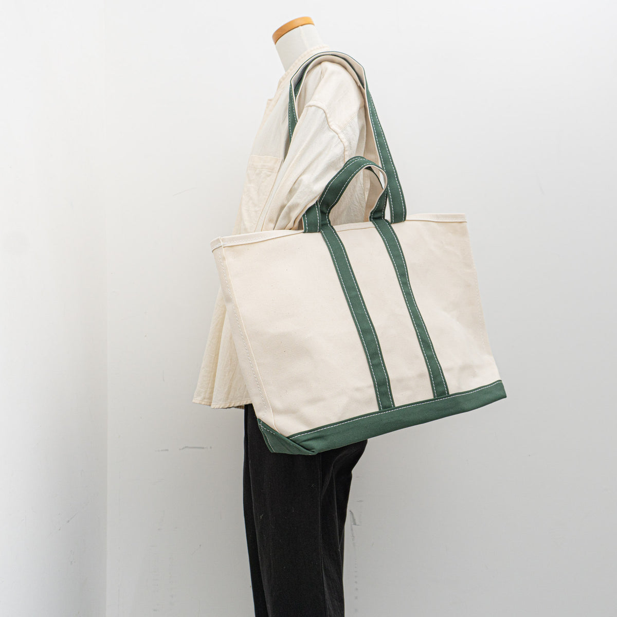 TEMBEA｜MARKET TOTE col.NATURAL/GREEN