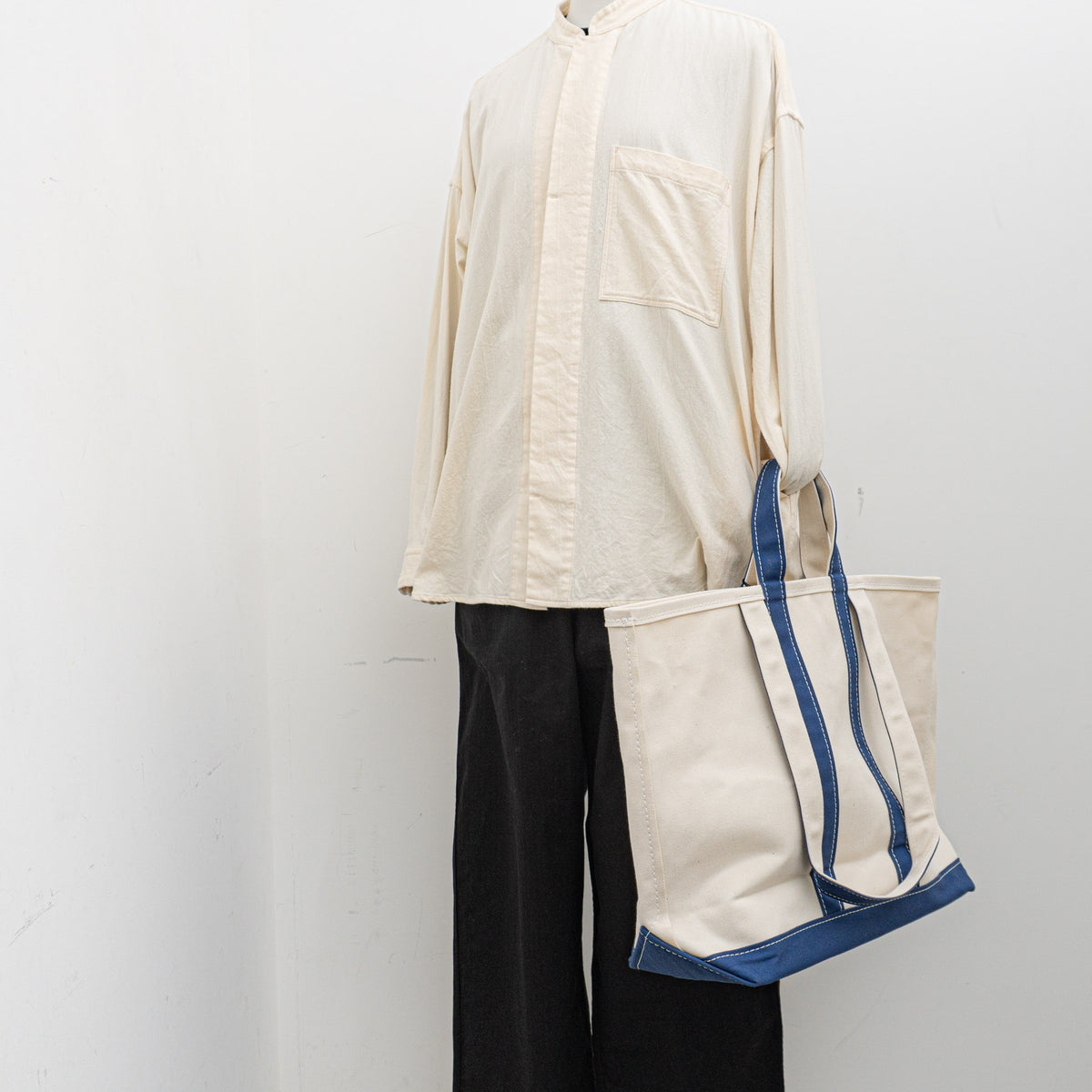TEMBEA｜MARKET TOTE col.NATURAL/NAVY