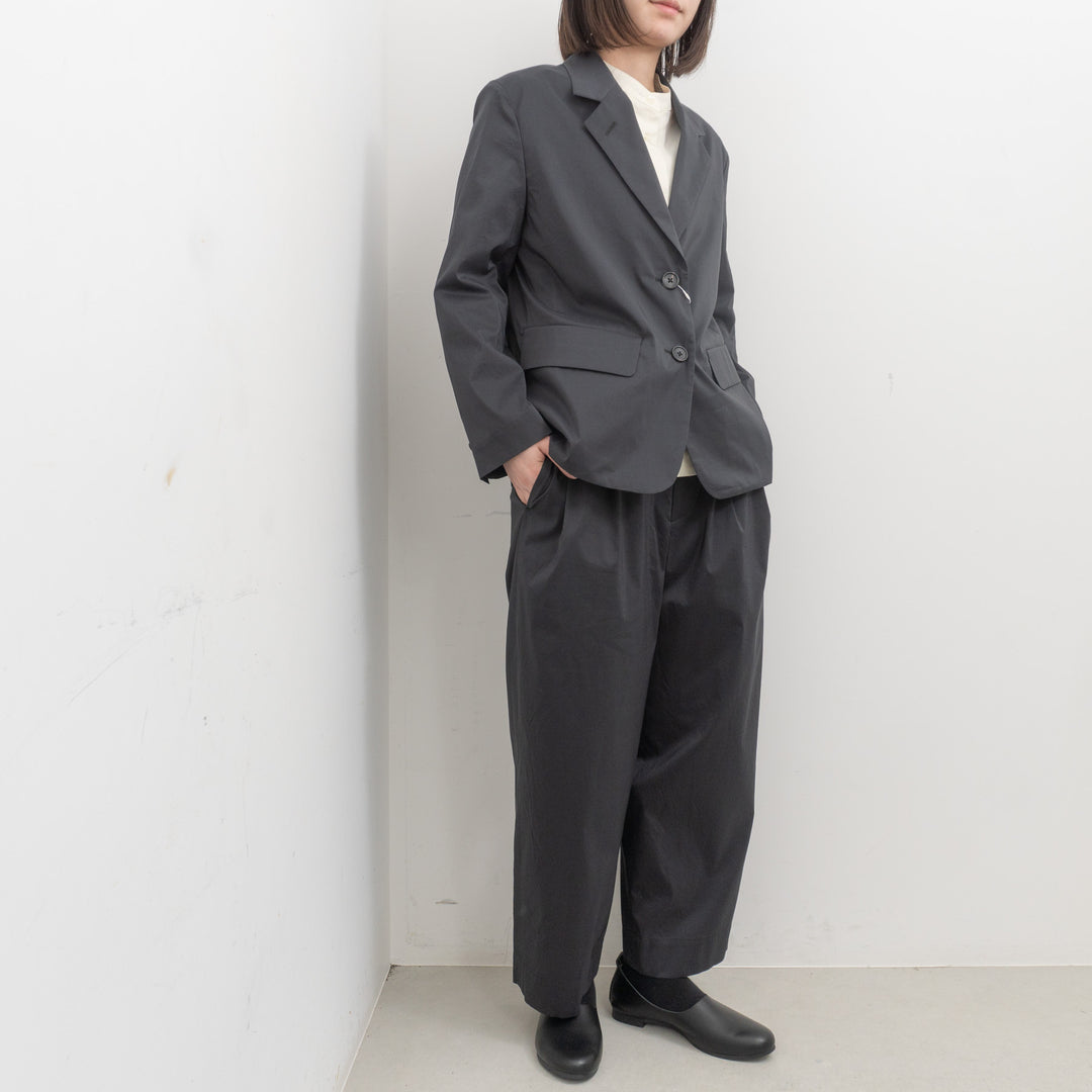 MARGARET HOWELL /WOMEN　FINE STRIPE COTTON SILK TROUSERS 5786143205-H