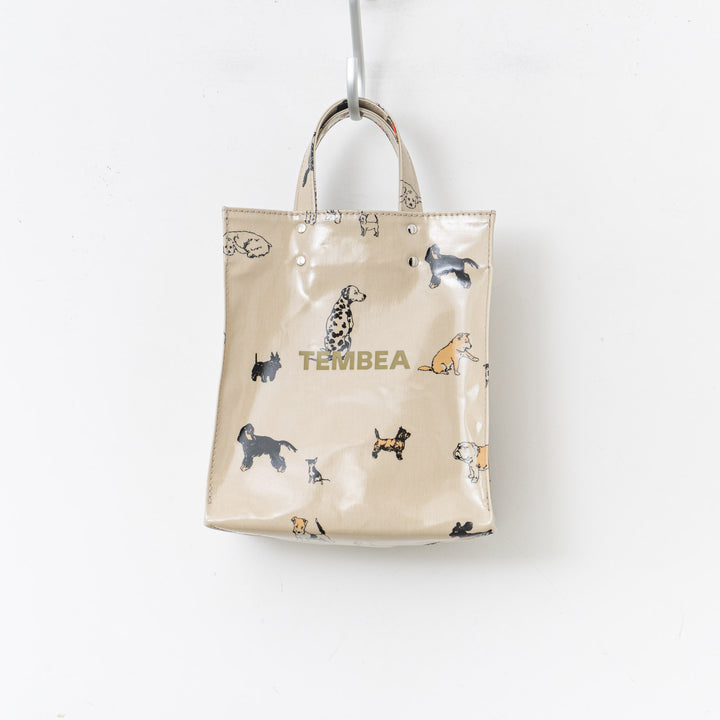 【7月下旬入荷・予約販売・数量限定】TEMBEA/　PAPER TOTE col.HAUS ORIGINAL LT-BEIGE DOG1