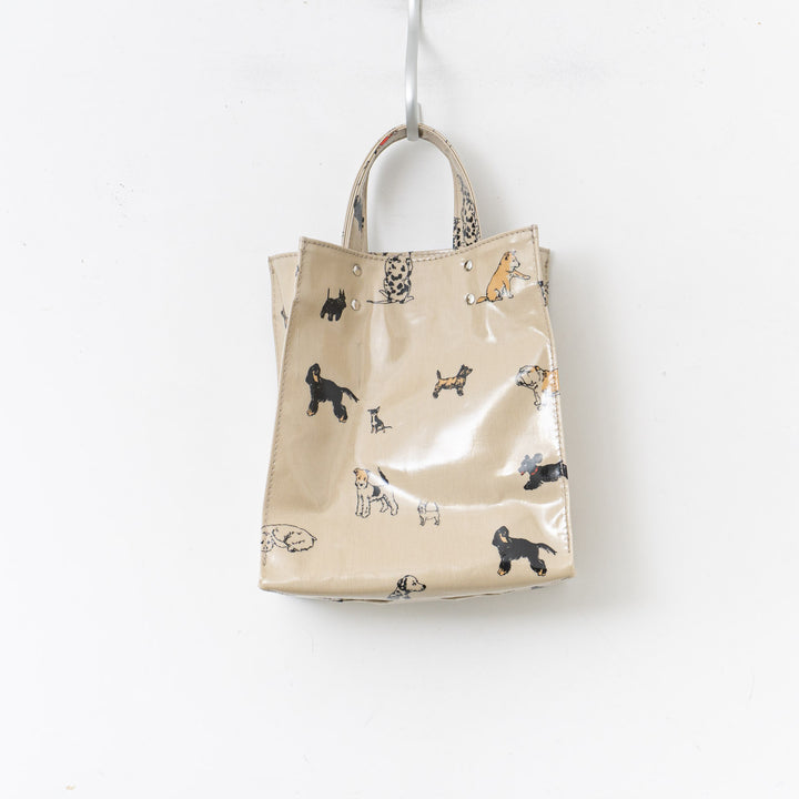 【7月下旬入荷・予約販売・数量限定】TEMBEA/　PAPER TOTE col.HAUS ORIGINAL LT-BEIGE DOG1