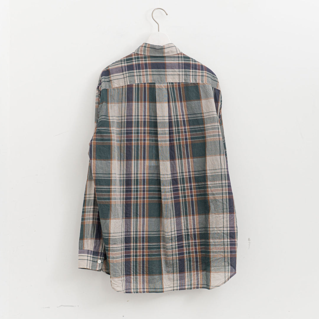 KAPTAIN SUNSHINE/　 Gauze Plaid plain Shirt KS26SSH14
