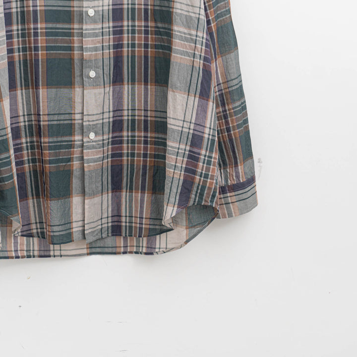 KAPTAIN SUNSHINE/　 Gauze Plaid plain Shirt KS26SSH14