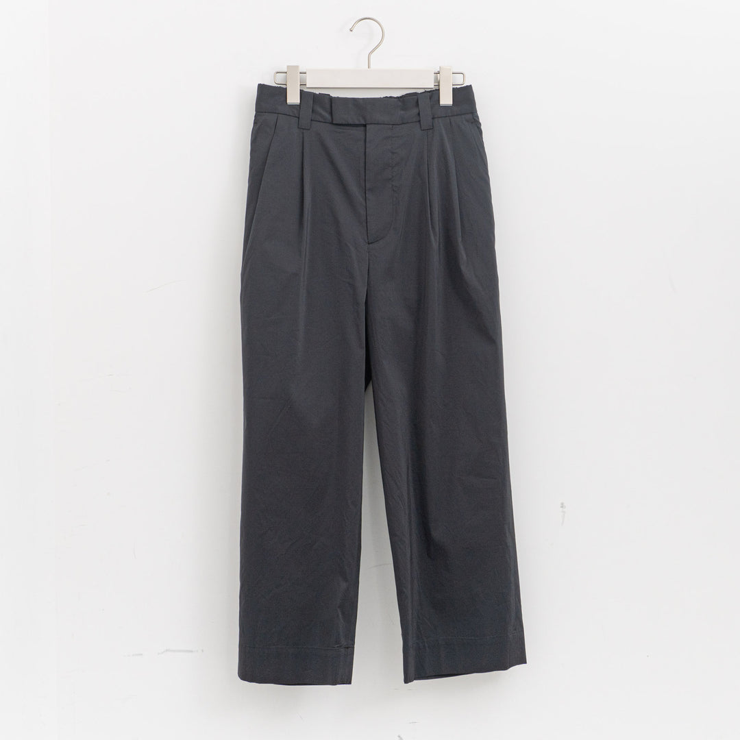 MARGARET HOWELL /WOMEN　FINE STRIPE COTTON SILK TROUSERS 5786143205-H