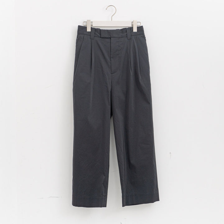 MARGARET HOWELL /WOMEN　FINE STRIPE COTTON SILK TROUSERS 5786143205-H