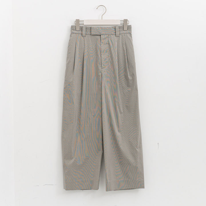 MARGARET HOWELL /WOMEN　FINE STRIPE COTTON SILK TROUSERS 5786143205-H