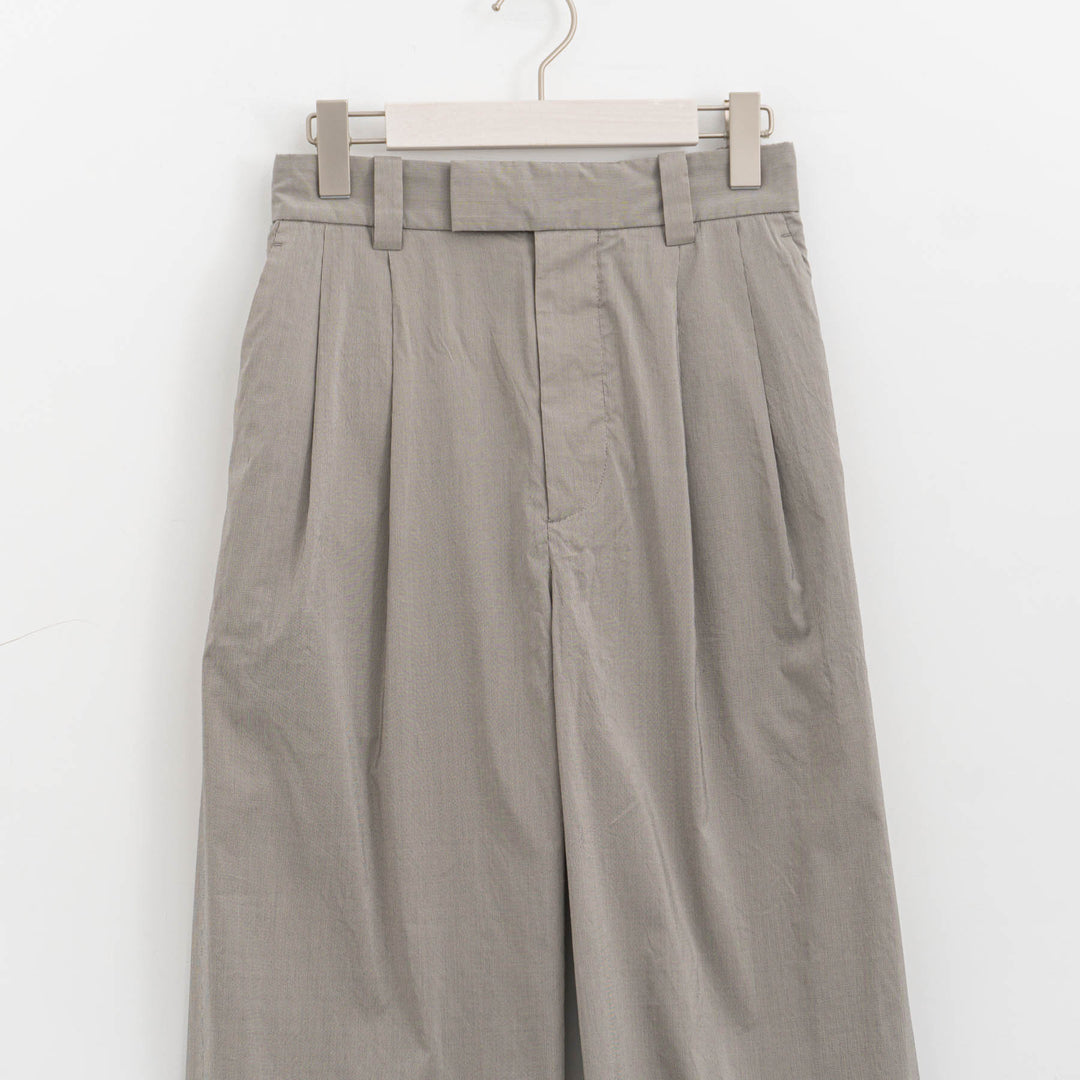 MARGARET HOWELL /WOMEN　FINE STRIPE COTTON SILK TROUSERS 5786143205-H