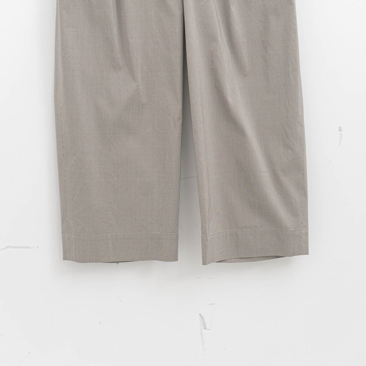 MARGARET HOWELL｜WOMEN　FINE STRIPE COTTON SILK TROUSERS 5786143205-H