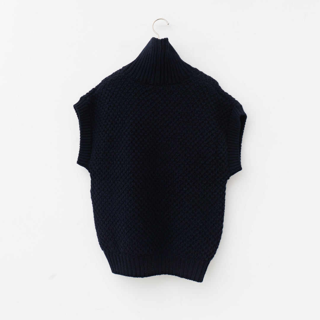 ANSPINNEN/　Turtle neck Waffle Vest ANS-WK0094