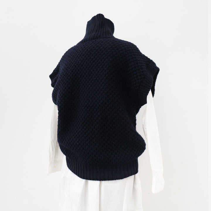 ANSPINNEN/　Turtle neck Waffle Vest ANS-WK0094