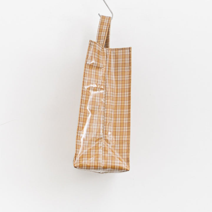 TEMBEA/　PAPER TOTE col. CHECK CARAMEL
