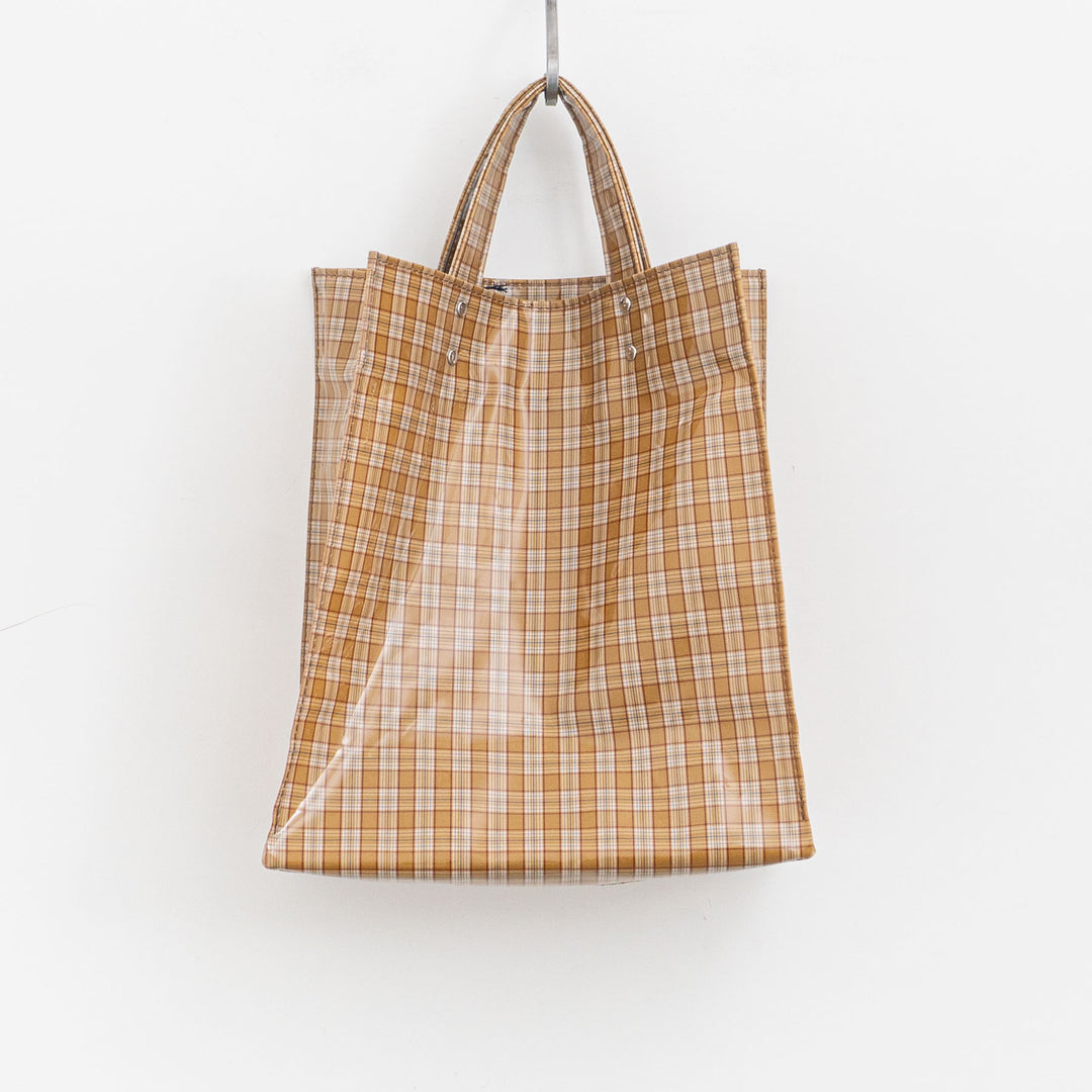 TEMBEA/　PAPER TOTE col. CHECK CARAMEL