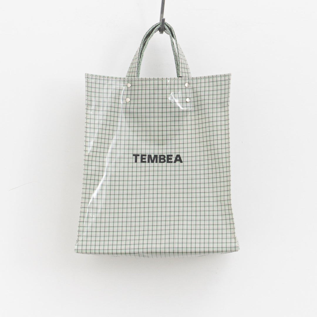 TEMBEA/　PAPER TOTE col.CHECK GREY/GREEN